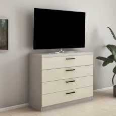Comodă Bafimob T KТ-120(4), 120x40x92 cm, Toffi/Bej