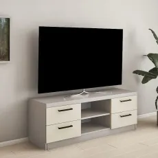 Comoda TV Bafimob T ТVТ-120, 120x40x52 см, Toffi/Bej