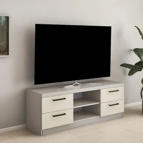 Comoda TV Bafimob T ТVТ-120, 120x40x52 см, Toffi/Bej