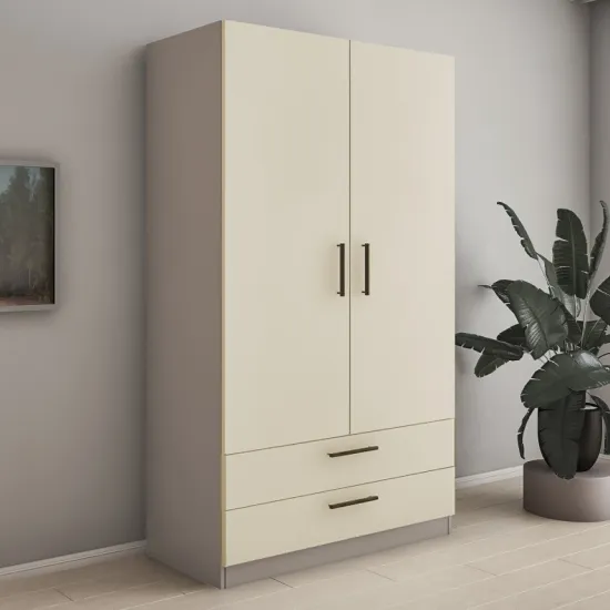 Шкаф Bafimob T ШT-120(2), 120x52x200 см, Тоффи/Беж