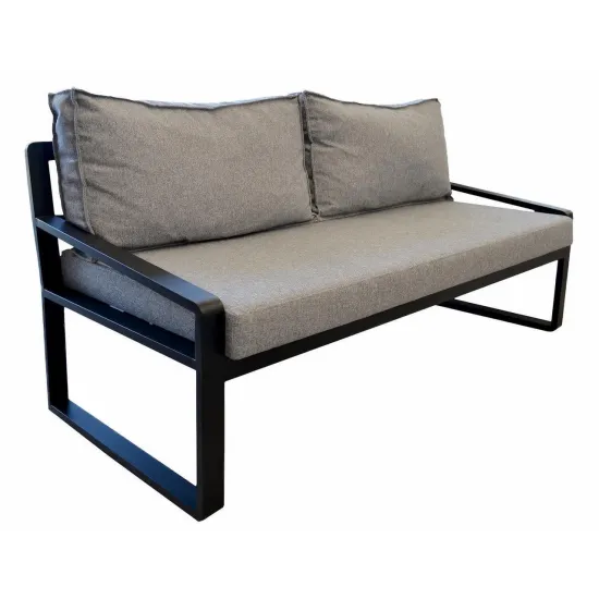 Canapea dreaptă Deco York 2, 150x70x80 cm, Gri
