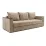 Canapea dreaptă ArtVent Model 2/1 cu Lada 2,4x0,64x1 m, Imperia Hummus