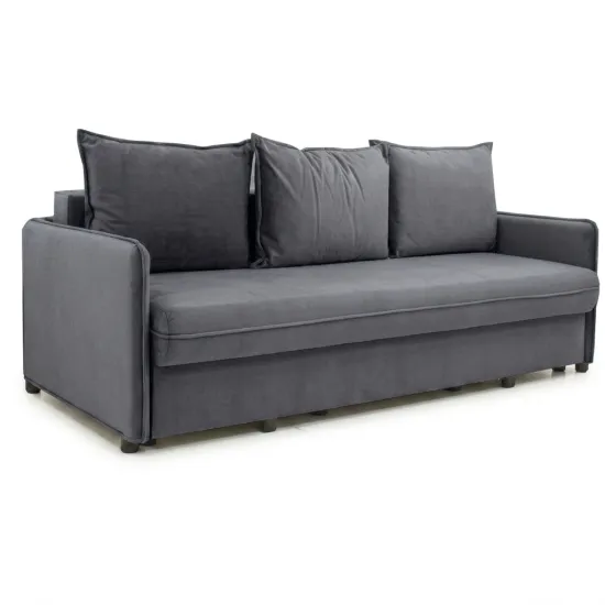 Canapea dreaptă ArtVent Ivanusca, 2,10x0,64x1 m, Imperia Silver