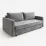 Диван прямой ArtVent Tessa, 2,15x0,64x1 m, Imperia Silver