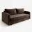 Canapea dreaptă ArtVent Tessa, 2,15x0,64x1 m, Imperia Chocolate