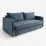 Canapea dreaptă ArtVent Tessa, 2,15x0,64x1 m, Imperia Dusty Blue