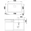 Chiuvetă de bucătărie Blanco Rotan 700-U, 730x460 mm, Soft White (527147)
