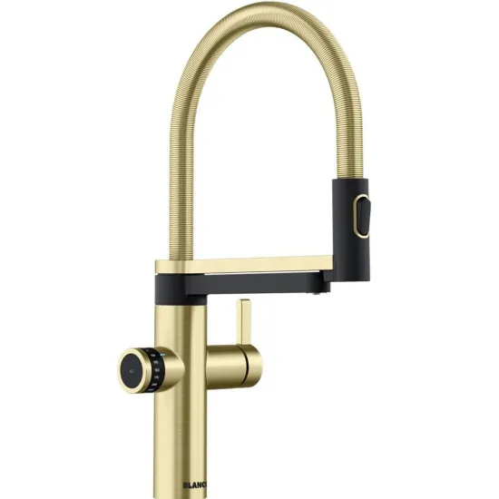 Baterie bucătărie Blanco Evol-S Pro, Satin Gold (527430)