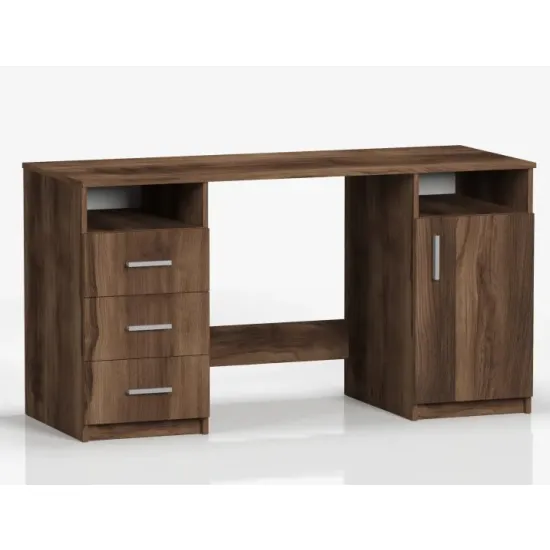 Masa de birou ML-Mobila MaxiForm cu 2 corpuri de depozitare (1400), 140x55 cm, Stejar Baroc