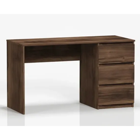 Masa de birou ML-Mobila SoloForm cu 3 sertare (1300), 130x55 cm, Stejar Baroc