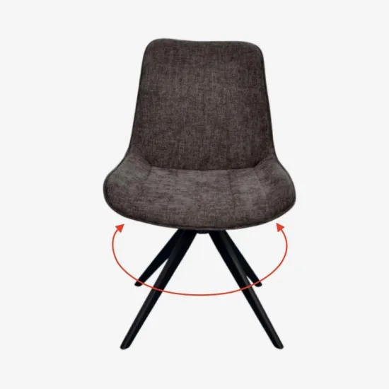 Стул Evelin YTC-055 B SW с поворотным механизмом, UF885-15 Dark Grey