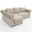 Canapea de colț ArtVent Cesterfild 3, 2,55x0,75x1,47 m, Imperia Hummus