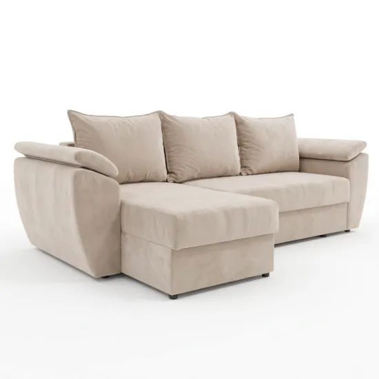 Диван угловой ArtVent B2, 2,55x0,72x1,47 m, Imperia Hummus