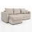 Canapea de colț ArtVent Model 2, 2,3x0,63x1,47 m, Imperia Hummus