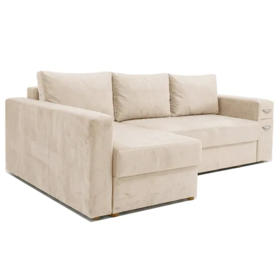 Диван угловой ArtVent Model 3/1, 2,4x0,64x1,47 m, Imperia Hummus
