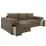 Диван угловой ArtVent Model 3/2, 2,5x0,64x1,47 m, Imperia Hummus