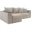 Canapea de colț ArtVent Model 3/2 cu Lada, 2,5x0,64x1,47 m, Imperia Hummus