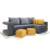 Диван угловой ArtVent Venera, 2,45x0,63x1,47 m, Imperia Hummus