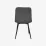 Комплект стола и стульев Eva DT 404-3B + 3 YTC-080B, BLUVEL-14 Dark Grey