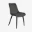 Комплект стола и стульев Eva DT 404-6B + 3 YTC-055B, BLUVEL-14 Dark Grey