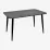 Комплект стола и стульев Eva DT 405-6B + 4 YTC-078B, BLUVEL-14 Dark Grey