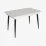 Комплект стола и стульев Eva DT 432-1R B + 4 YTC-078B, BLUVEL-14 Dark Grey