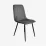 Комплект стола и стульев Eva DT 432-1R B + 4 YTC-078B, BLUVEL-14 Dark Grey