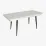 Комплект стола и стульев Eva DT 432-1R B + 6 YTC-078B, BLUVEL-14 Dark Grey