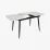 Комплект стола и стульев Eva DT 531R B + 4 YTC-080B, BLUVEL-14 Dark Grey