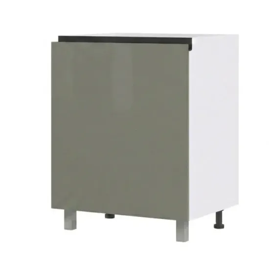Нижний кухонный шкаф Fabrik Home ШКН 600 Посудомойка, удлинённый фасад без ручек, ДСП