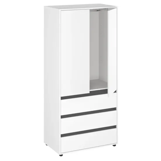 Dulap Kompanit Dulap-27 NEW, 90x53,4x195 cm, White