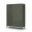 Dulap Fabrik Home Velori, 150x51,8x181 cm, verde fumuriu