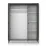 Dulap Fabrik Home Velori, 150x51,8x181 cm, verde fumuriu
