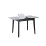 Masă de bucătărie Fabrik Home Carina, 90x70 cm extensibilă, Calacatta White Gold