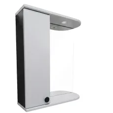 Dulap-oglindă baie Mashtab Palma 60x72 Gri mat (12176)