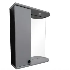 Dulap-oglindă baie Mashtab Palma 60x72 Gri mat (12176)