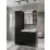 Dulap-oglindă baie Mashtab Toledo 60x73 Negru (12115)