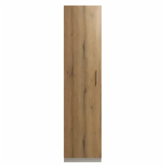 Dulap penal Mashtab Flexo M1 12242/S12264, 50x53x220 cm, Alb/Stejar Evoke