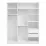 Шкаф Mashtab Flexo M5 12246/S12264/D12265/S12264, 150x53x220 см, Белый/Дуб Евок