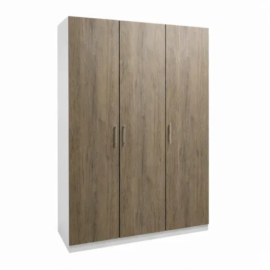 Шкаф Mashtab Flexo M5 12246/S12266/D12267/S12266, 150x53x220 см, Белый/Rockfort