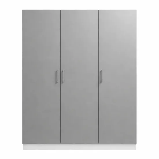Dulap Mashtab Flexo M5 12246/S12268/D12269/S12268, 150x53x220 cm, Alb/Gri