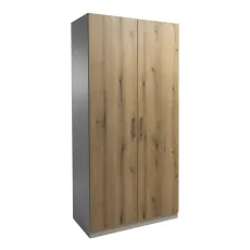 Dulap Mashtab Flexo M2 12248/S12264/D12265, 100x53x220 cm, Casmir/Stejar Evoke