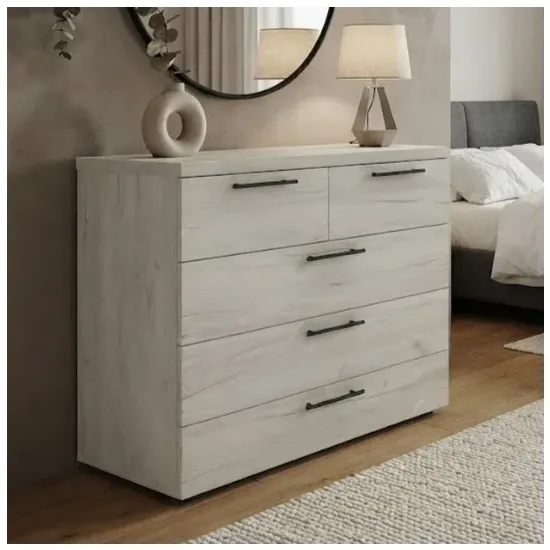 Комод Mashtab Barсelona, 100x43x90 см, Дуб белый