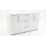 Comodă Mashtab Madrid cu 3 sertare dubla, 120x43x80 cm, Alb
