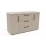 Comodă Mashtab Madrid cu 3 sertare dubla, 120x43x80 cm, Casmir