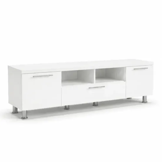 Comoda TV Mashtab Martello Dubla, 180x43x47 см, Alb