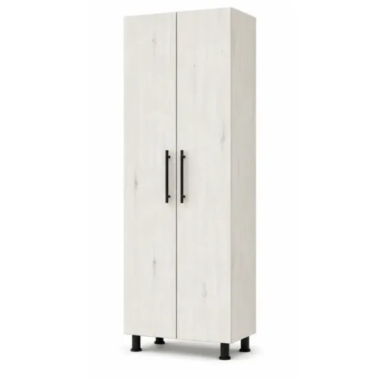 Dulap Mashtab pentru haine, 60x34x190 cm, Stejar alb