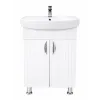 Шкаф под умывальник Mashtab Aqua (CL) 60 cm, напольный с 2 дверцами, Белый матовый (S12567)