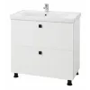 Dulap pentru lavoar Mashtab Toledo (Sava) 60 cm, pardoseală cu 2 sertare, Alb (12136)
