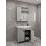 Dulap pentru lavoar Mashtab Palma (Sava) 65 cm, pardoseală cu 2 usi, Gri mat (12181)